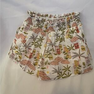 Janie and Jack Tropical The destination Print Smocked Shorts